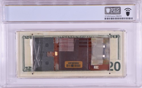 Exploding Dye Pack Disarmed $20 Notes PCGS Genuine 3SI Security Systems (724) - Picture 2 of 2