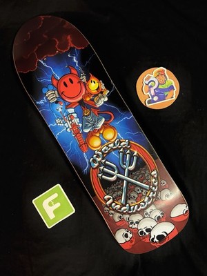 SUPER RARE World Industries Dead Willy Wet Flame Boy Skateboard Deck Shaped