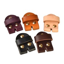Leather Pin Belt Buckle Connector Strap with Belt Keeper DIY Belt Accessories
