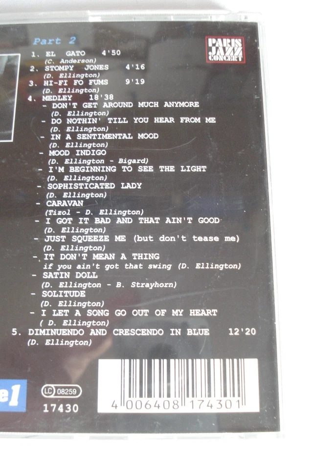 DUKE ELLINGTON LIVE PARIS ALHAMBRA 1958 JAZZ B.B. KING COUNT BASIE RAY CARLES - Bild 4 von 4