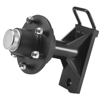 Corrosion-Resistant 6-Lug Axle 7000lb Container Load Black