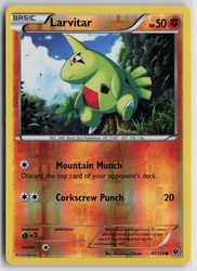 Larvitar 41/124 Fates Collide Reverse Holo Common