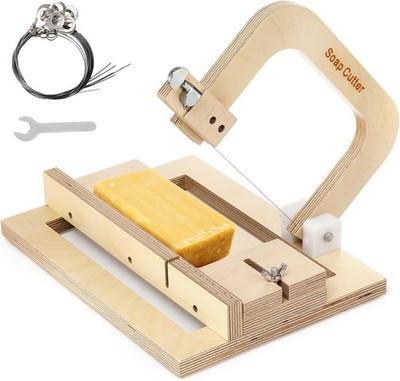Wood Soap Cutter, Adjustable Soap Cutting Tool Single Wire Soap Slicer Cutting T