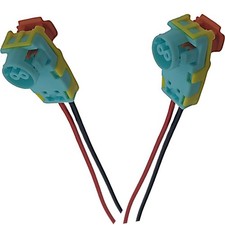 2Pcs Air Bag Connector Clock Spring Loom 2 Pin Pre-wired For BMW VW KIA Nissan