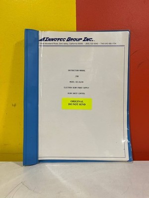 INNOTEC GROUP EB-15/20 Power Supply Instruction Manual