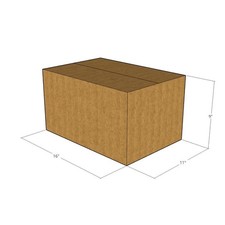175 16x11x9 Kraft Brown Corrugated Shipping Boxes 32 ECT Single-Wall New