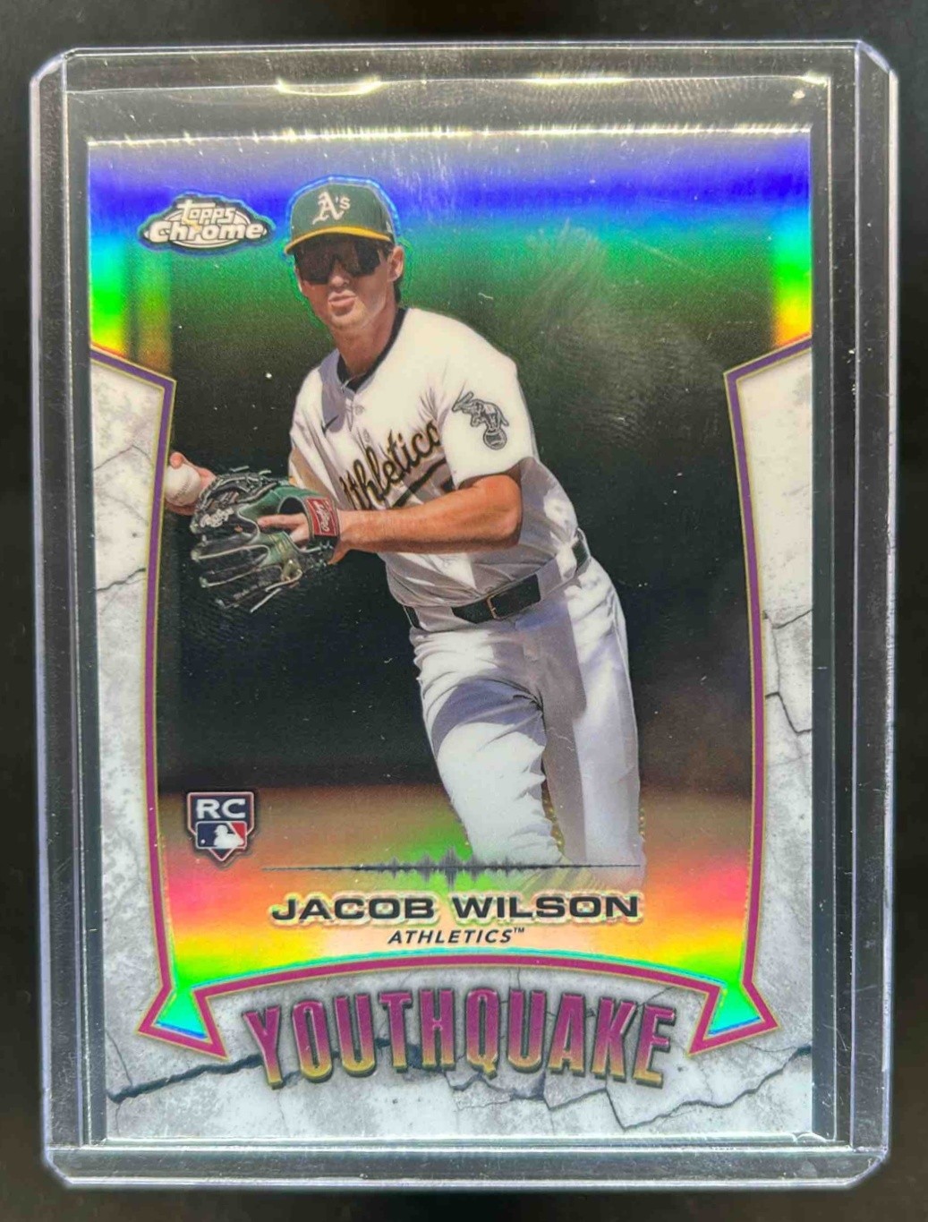 2025 Topps Chrome Jacob Wilson YouthQuake RC Rookie #YQ-6 Athletics