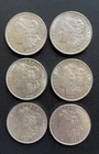 Lot Of 6 1921 90% Silver Morgan Dollars AU!