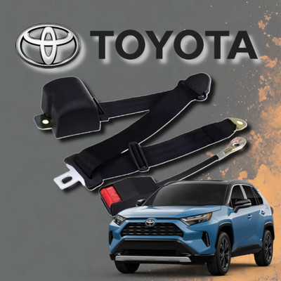 For All Toyota RAV4 Retractable Front Seat Belt 1Pcs Durable Black