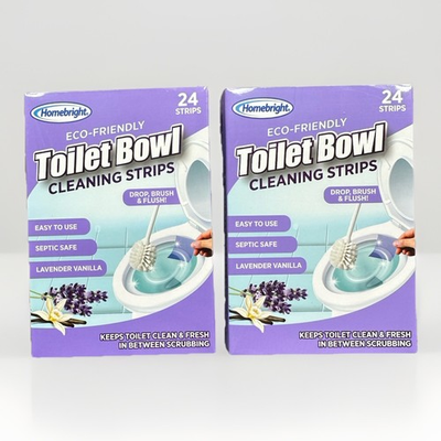 #ad Homebright Eco Friendly Toilet Bowl Cleaning Strips Lavender Vanilla Septic Safe $15.95