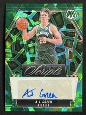 A.J. Green 2024-25 Panini Mosaic Scripts Green Ice Auto #MS-AJG