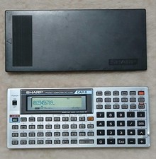 SHARP PC-1416G Pocket Computer Programmable Calculator LCD Tested Working Japan