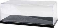 Acrylicase Clear Display Show CASE for 1:18 Die Cast Car Black Base 14"L X 6"W X