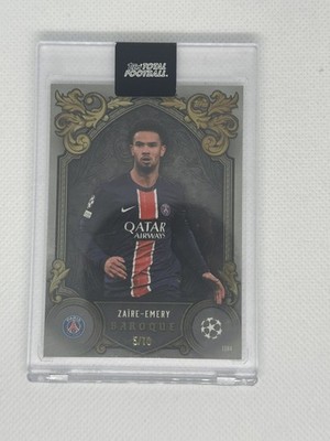 Topps Total Football 24/25 Warren Zaire-Emery Baroque 5/10 BLACK Paris PSG