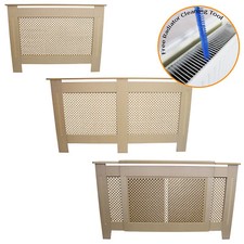 Radiator Covers MDF Wood Un-Finished Trellised Grill Modern Heating Home Cabinet