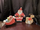 Pottery Barn Kids Christmas Santa String Of Light - Set Of 3