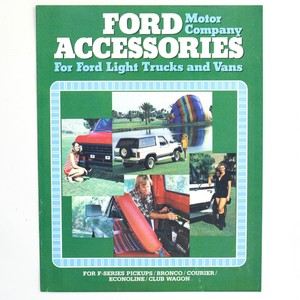 Details About 1980s Ford Bronco Ranger Van Vintage Truck Accessories Sales Brochure