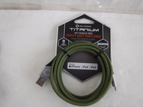 CELLTRONIX 6FT Heavy Duty USB Cable For iPhone, iPad, iPod -Choose Color- - Photo 8 sur 11