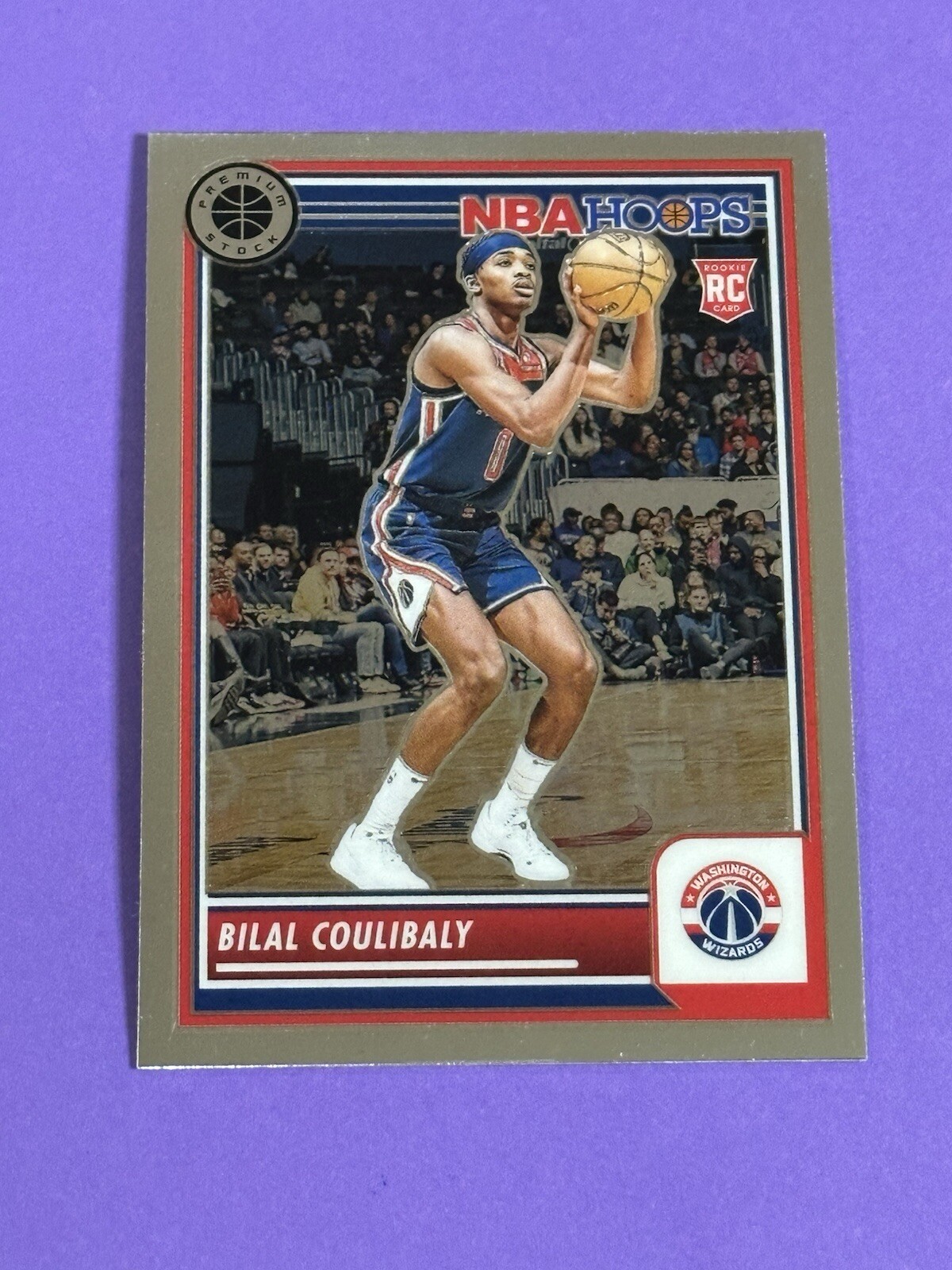 2023-24 Panini NBA Hoops Premium Stock Bilal Coulibaly Rookie #175 Wizards RC (T
