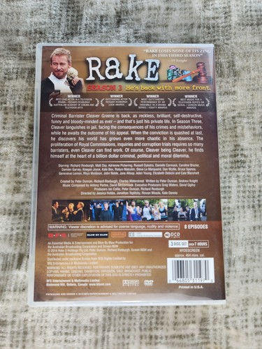 Rake Season 1 2 3 DVD Widescreen BBC Richard Roxburgh - Imagen 11 de 13