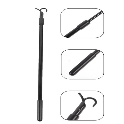 Adjustable Black Curtain Rod 14 to 24inch Spring Tension for Home and Bathroom - Picture 3 of 8