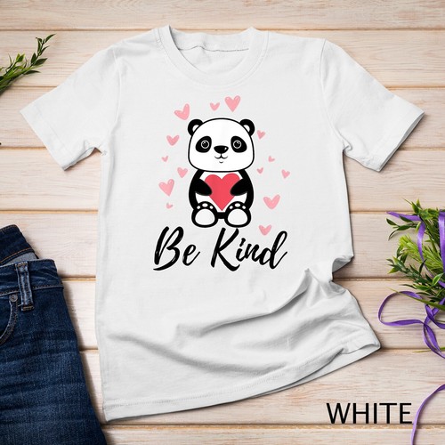 Unity Day Orange Kids Be Kind Panda With Heart Anti Bullying Unisex T-shirt - Picture 14 of 15