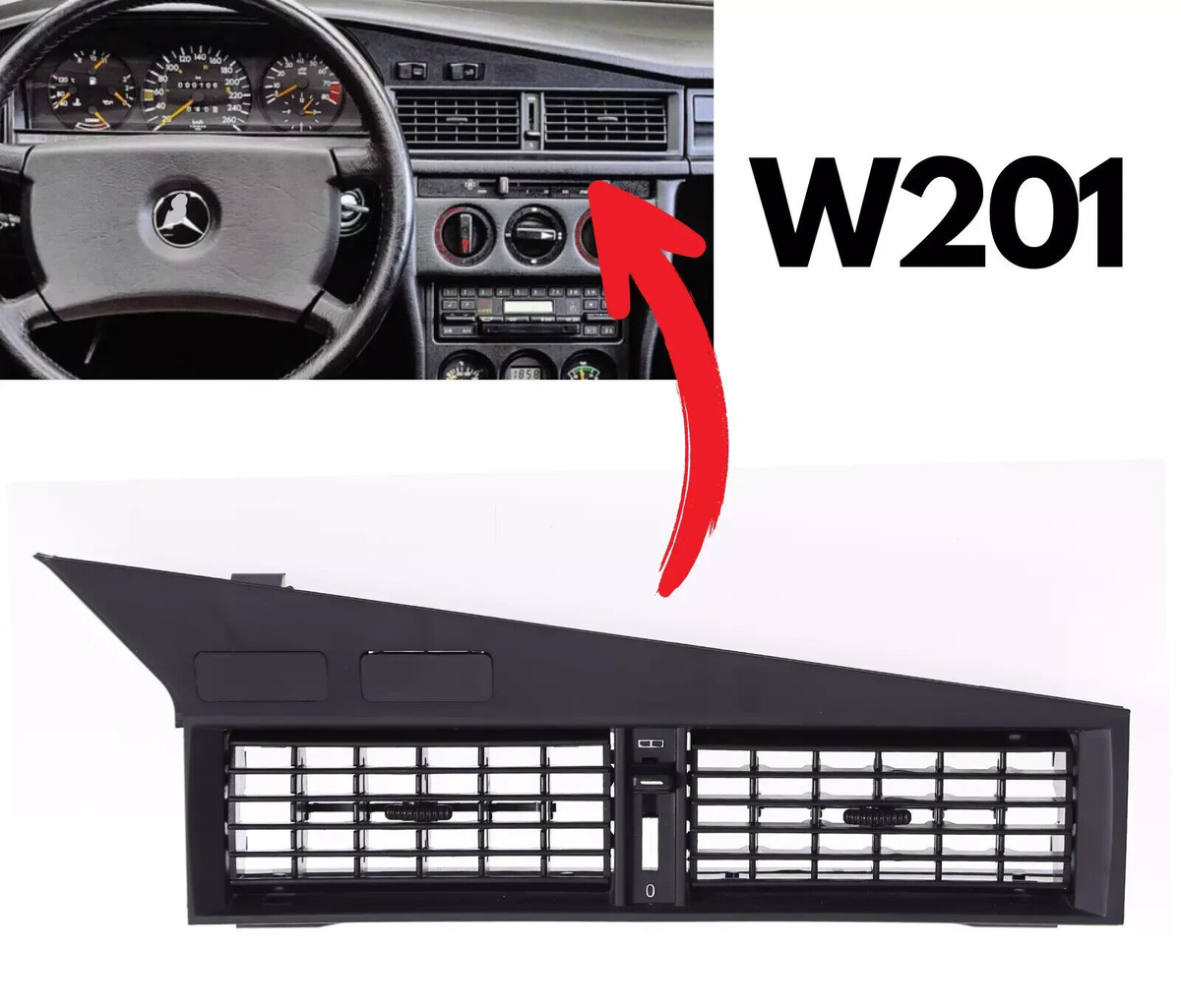 FOR Mercedes Benz W201 190 190E 190D AIR VENT FRAME GRILL 