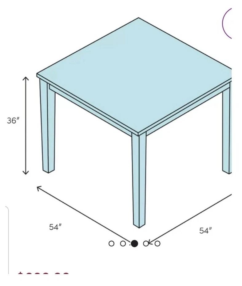 Marble Top Dining Table - Image 3 of 3
