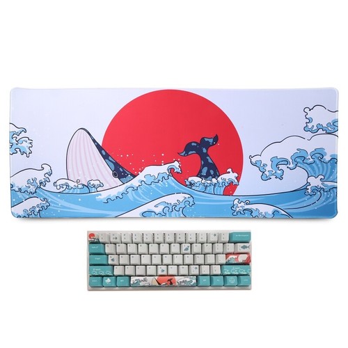 700x300mm Mousepad Gaming Mouse Pad Anti-Slip Coral Sea Rubber Mat Stitched Edge - Afbeelding 4 van 8