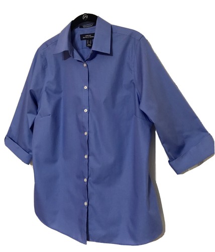 Land’s End Outfitters Damen 12 blau faltenfrei Breitgewebe Baumwollmischung - Bild 2 von 6