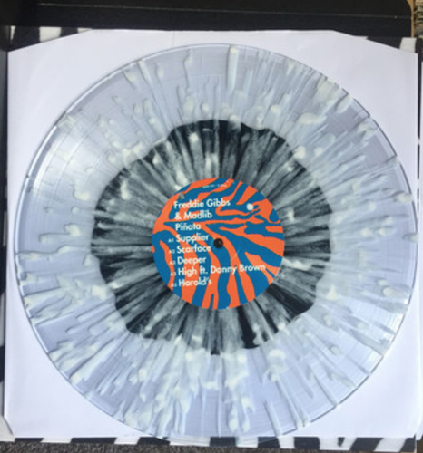 Freddie Gibbs & Madlib ~ Pinata Newbury Comics Black/Clear/White Splatter /500 - Picture 3 of 5