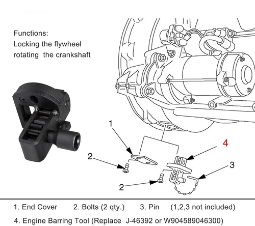 Injector Cup Remover Engine Barring Timing Removal Install Tool for Detroit Dies - Bild 10 von 16