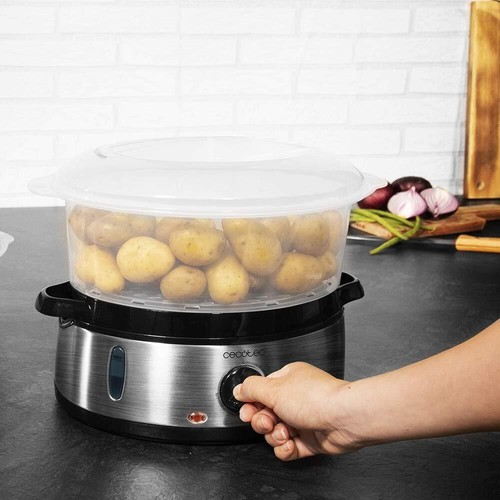 Vaporera Vapovita 3000 INOX con 800 W 3 recipientes independientes bandeja de arroz E... - Imagen 4 de 5
