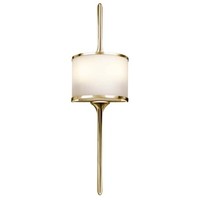 Wandlampe Leuchte Wohnzimmerleuchte IP44 Led Glas Badleuchte Messing Poliert
