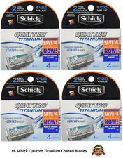 Schick Quattro Titanium Razor Blades Men Refill Cartridge Trimmer 1 4 8 16 32 64