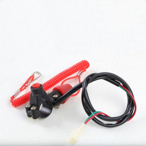 Motorcycle ATV Engine Stop Kill Switch Safety Tether Lanyard Pit Dirt Quad Bike - Picture 5 of 5