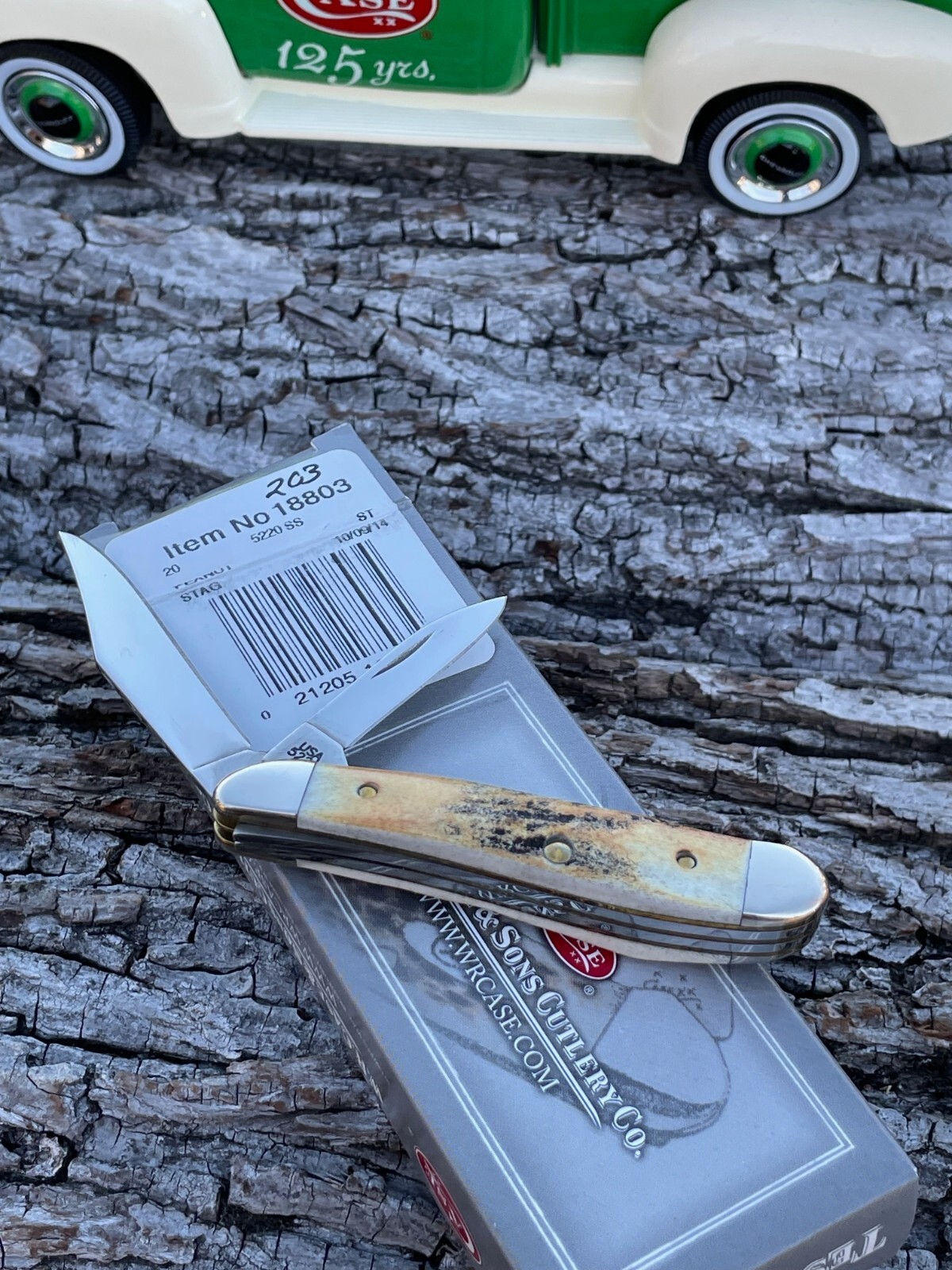 CASE XX ** 2014 LIMITED EDITION 125 YEARS ERTL TRUCK & KNIFE SET STAG