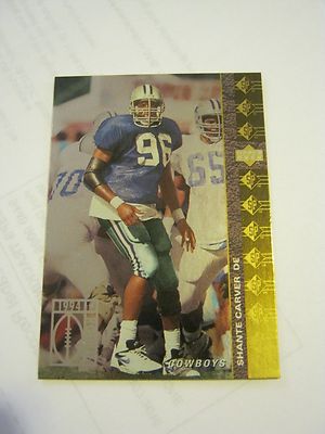 1994 Upper Deck #123 Shante Carver Football Card (MC-bb10)
