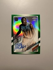 2021-22 Topps Chrome OTE Nathan Missia-Dio Rookie Green Refractor Auto RC SP /75