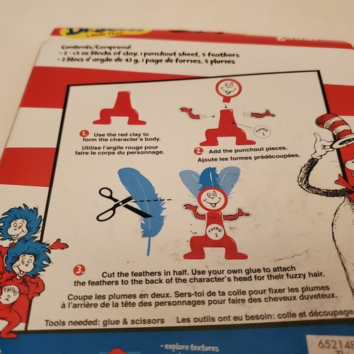 New Thing 1 & 2 Dr Seuss Cat in the Hat Action Figure Clay Characters 2010 And 1 - Picture 10 of 24