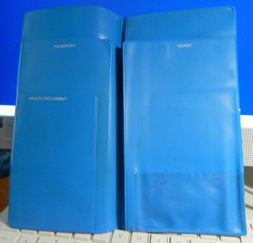 ANZ BANK - VINTAGE TRAVEL DOCUMENT VINYL PASSPORT FOLDER c1980s - Picture 5 of 11