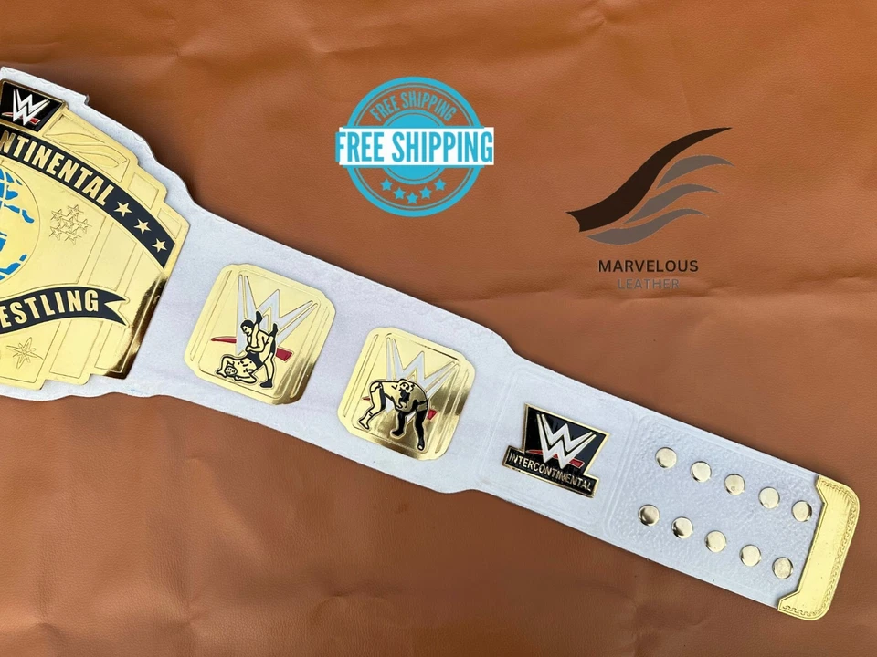 Cinturón de título réplica Campeonato Mundial Peso Pesado Intercontinental Lucha Libre 2MM Foto 4 de 4