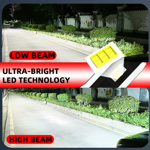 H7 LED Headlight Bulbs Kit High/Low Beam Super Bright 6000K Cold White Bright - Picture 11 of 11