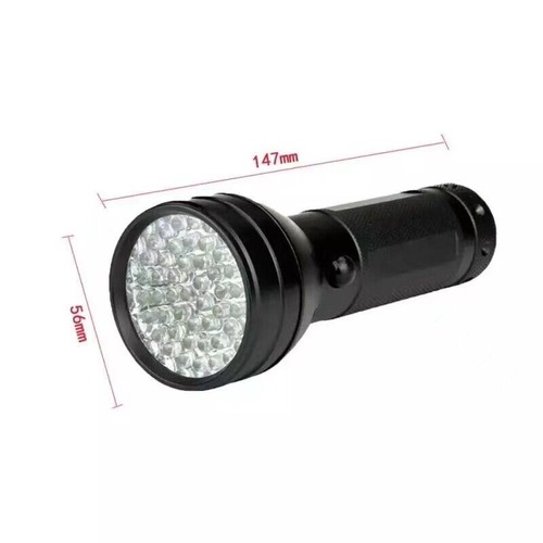 UV Ultra Violet 51 LED Flashlight Blacklight Light 395 nM Inspection Lamp Torch - Picture 3 of 11