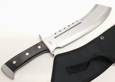 Chopper Machete Full Tang Fixed Blade Knife Sheath Wood 4 mm Thick 18.5"