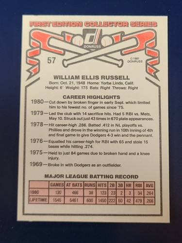 1981 Donruss Baseball Complete Your Set You Pick Choose #1-150 - Picture 115 of 303