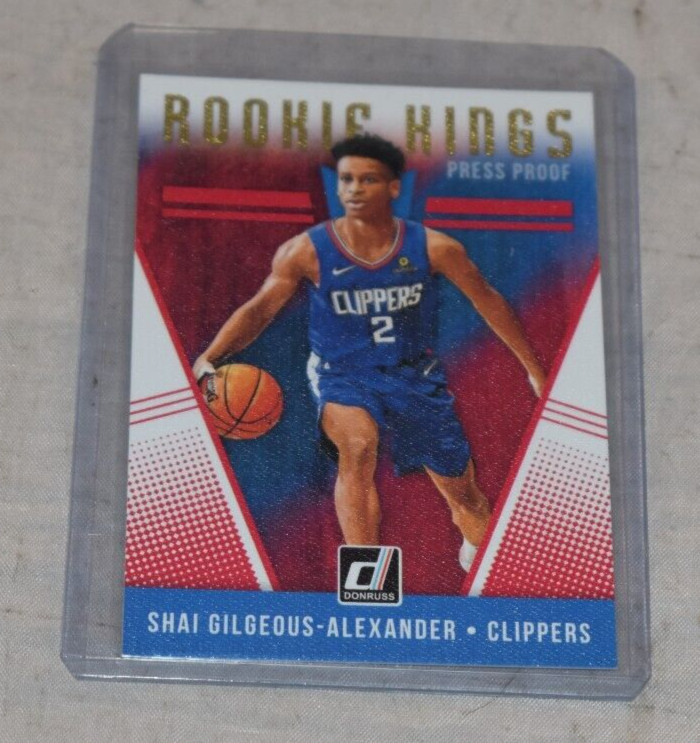 2018-19 Panini Donruss Shai Gilgeous-Alexander Rookie Kings Press Proof RC