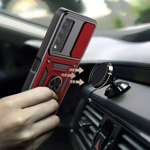 For T-mobile Revvl V+Plus 5G Shockproof Case Ring Stand Cover+Tempered Glass - Photo 8 sur 14