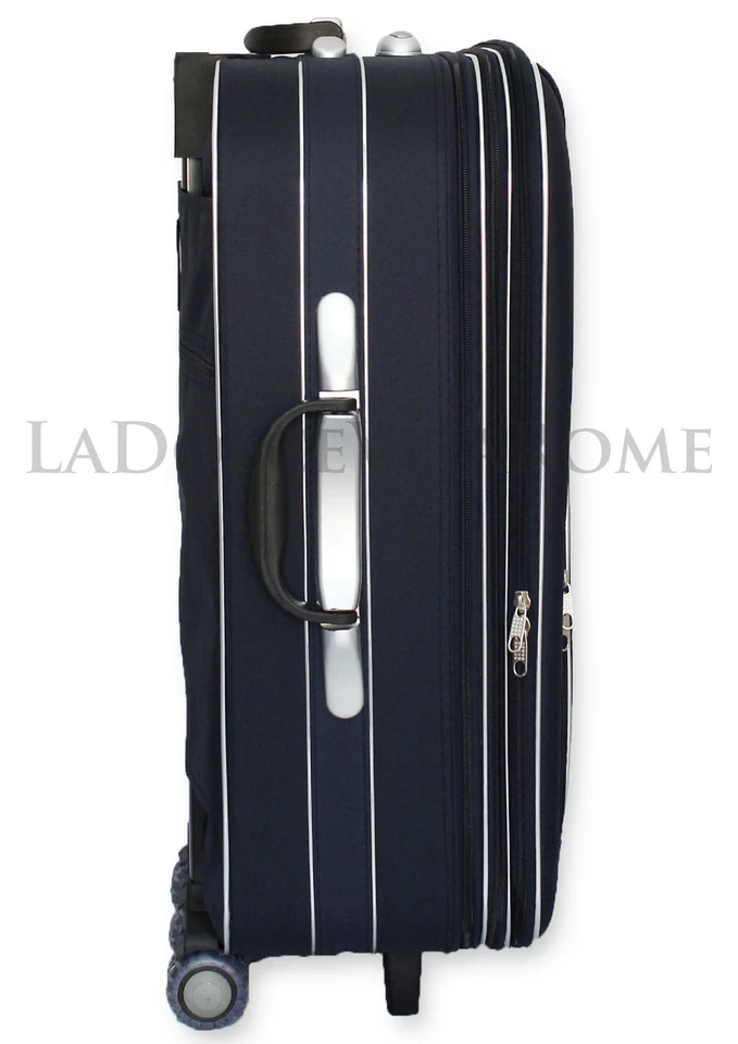 Trolley Piccolo Medio Grande Valigie Set Valigie 2 RUOTE Valigia Economico nero - Immagine 3 di 4