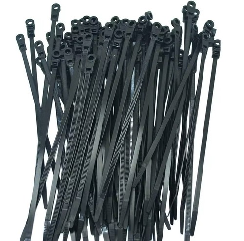 100 pièces attaches de fermeture éclair de câble en nylon avec montage de trou à vis sangle de boucle à verrouillage automatique - Photo 5/5